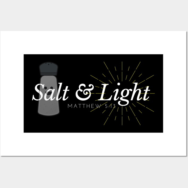 Salt And Light Christian Wall Art by Happy - Design